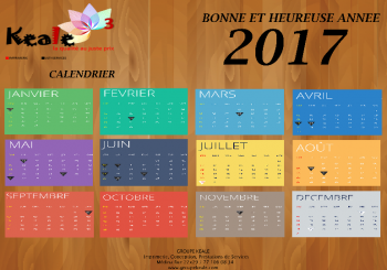 Calendrier Keale